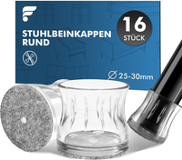 shinfly 16 StüCk Stuhlbeinkappen Rund Filz, 10-13Mm Stuhlbeinschoner Klein | Sch