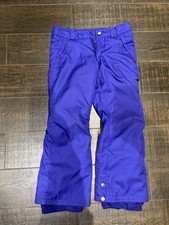 Burton DryRide girls purple lightweight insulated snow/winter/ski pants, S 7/8