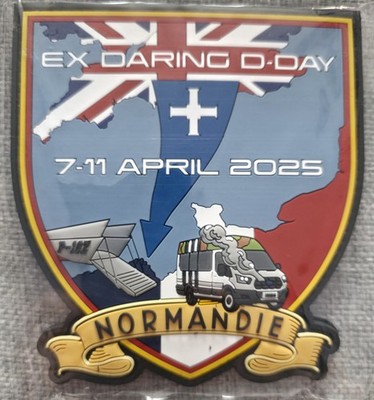 Ex Daring D-Day UK & France Normandie 7-11 April 2025 3D PVC Patch