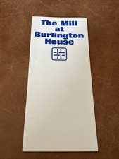 VINTAGE TRAVEL BROCHURE THE MILL BURLINGTON HOUSE AMERICA  PROP ART 1980s RETRO