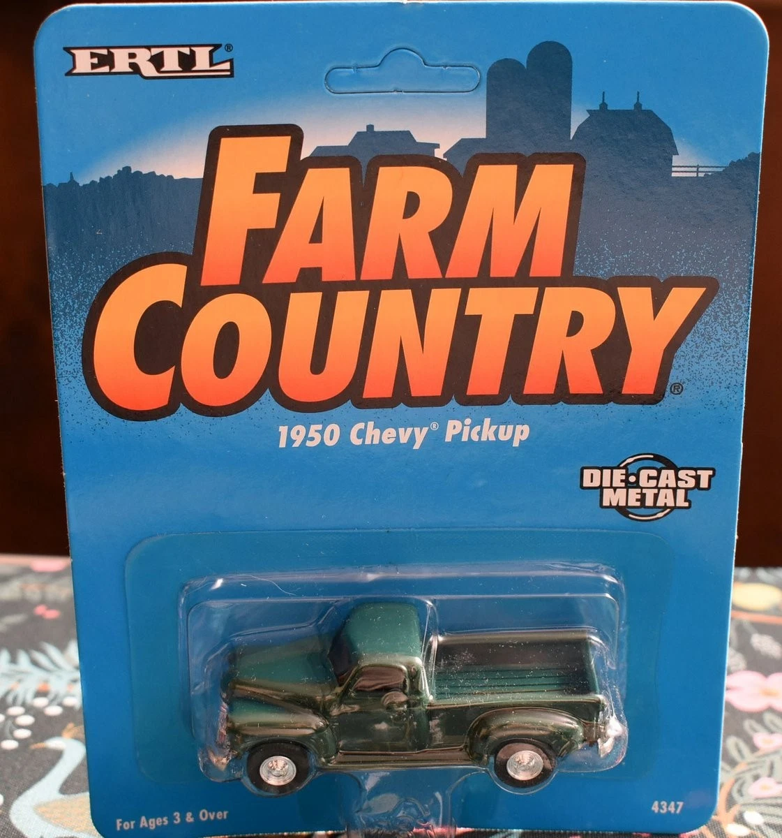Miniature Ertl 1/64 - Camion Chevrolet Cab 1950 - Tiny Lund - Occasion - Chine
