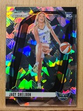 Jacy Sheldon #141 2024 Prizm WNBA Silver Cracked Ice Prizm Rookie Wings W0142A