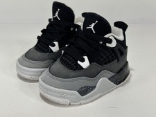 Nike Air Jordan Retro 4 Fear Toddler Infant Shoes Sneakers Sz 4C FV4538-002 EUC