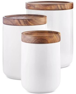 The Cellar Set of 3 Porcelain Canisters