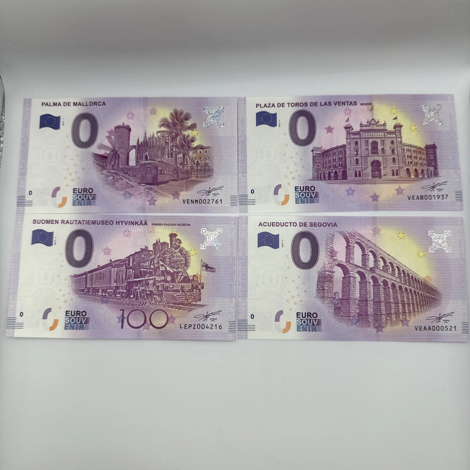 Billet Zéro 0 € Euro Touristique / Souvenir 2017