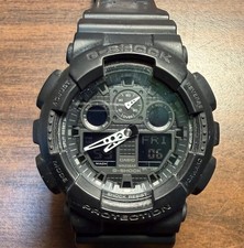 Casio G-Shock 5081 GA-100 Mens Watch 51mm Black Ana-Digi 200M Blackout