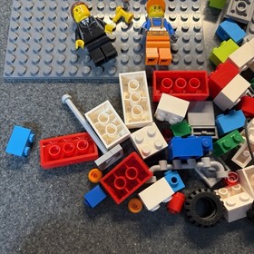 LEGO Juniors Red Vehicle Set 10659 Gas Station  No Box W/Manual Missing 3 Pieces