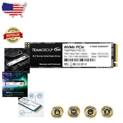 Fast 1TB M.2 NVMe SSD PCIe Gen3x4 3D NAND TLC 1800/1500MB/s
