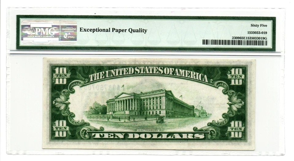 Fr. 2309 1934A North Africa Silver Certificate. PMG Gem Uncirculated 65 EPQ - Image 2 of 2