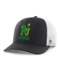 Minnesota North Stars '47 Brand Black Trucker Adjustable Hat