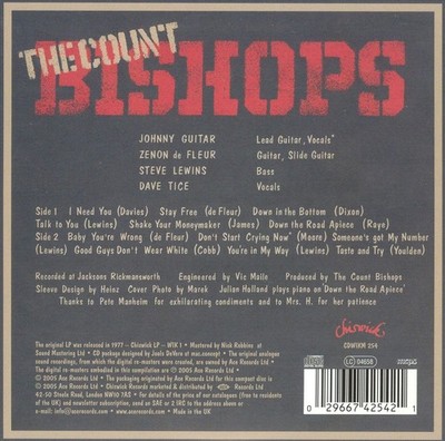 THE COUNT BISHOPS COUNT BISHOPS NEW CD