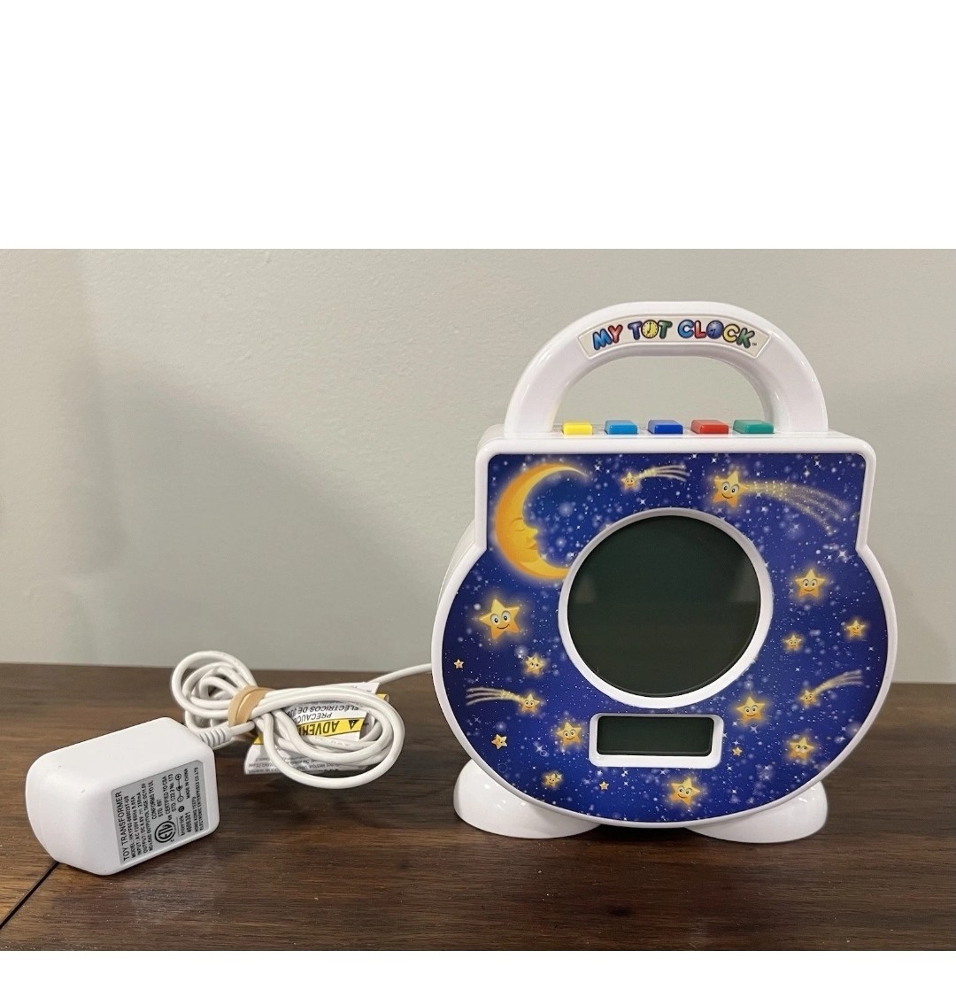 Toddler Sleep Alarm Timeout Clock W/ 1 Cartridge & Ac Adapte