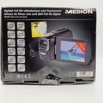 Medion LIFE X47032 MD 86652 Full HD Video Camera 5x Optical Zoom Touchscreen