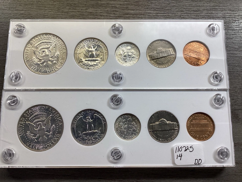 1964 PD US Mint Uncirculated Mint Set in Capital Holders 10 Coins 110725 14dd - Image 3 of 4
