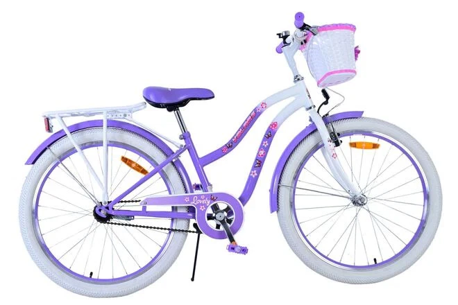 Volare schönes Kinderfahrrad – Mädchen – 24 Zoll – Lila