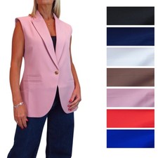 Paulo Due Sleeveless Blazer Vest Smart Office Occasion 10-20