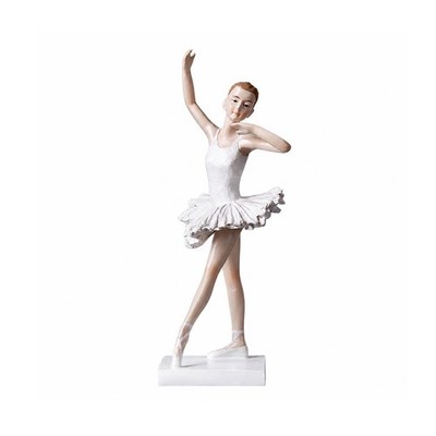Ballett Mädchen Figur geformt Ballettdarsteller Skulptur bemalt für Eitelkeit