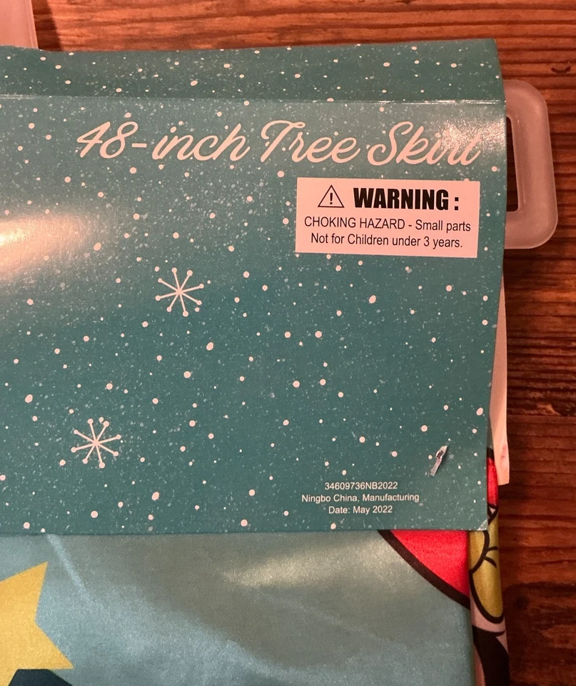 Disney Mickey & Friends 48” Christmas Tree Skirt RUZ 2022 Holiday Decor - NEW - Image 4 of 4