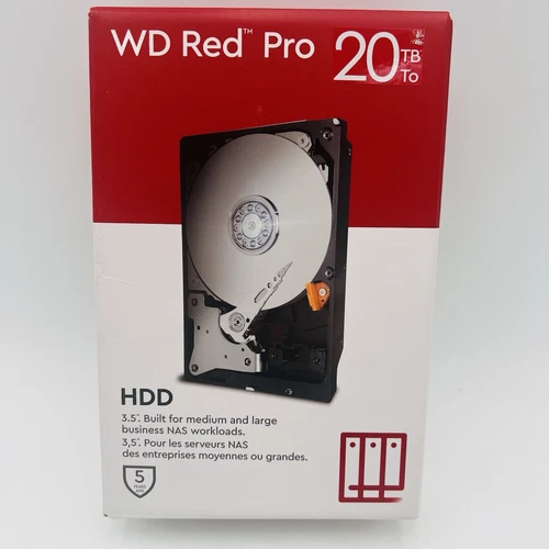 Western Digital WD Red Pro 20TB NAS Internal Hard Drive WD202KFGX