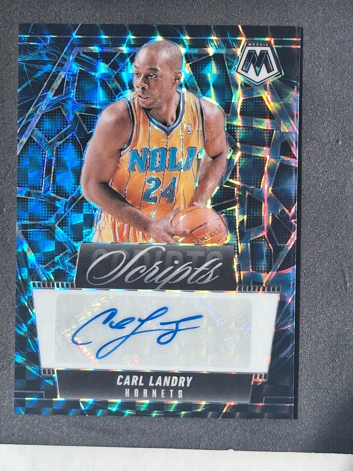 2024-25 Mosaic Scripts Genesis Prizm Carl Landry MS-CLN Foto 3 de 3