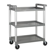Winco UC2415G 32 in x 16 1/4 in Gray Utility Cart