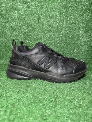 New Balance 608 V5 Men Size 7 4E Black Leather Non-Slip Safety Comfort Work Shoe