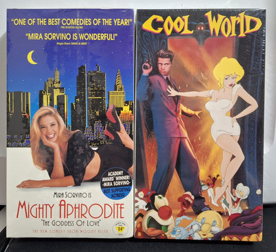 2 NEW VHS - Mighty Aphrodite & Cool World SEALED