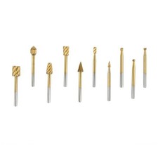 Pour perceuse à métaux fraiseuse fraiseuse 10 pièces bavure rotative en acier