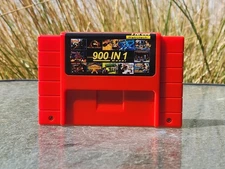 SNES 900 In 1 and 3000 in 1 Super Nintendo Multi Cart Red 16Bit Select your game