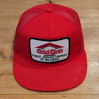 Vintage Good Cents Trucker Hat Youngan Public Service Oklahoma Patch Trucker 90s