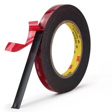 3M 5925 Double Sided Mounting Tape, Heavy Duty Black Foam Tape  High Bond 0.025