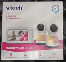 *NEW* VTech VM5255-2 5" 2 Camera Video Baby Monitor w/Pan,Zoom,Night Light *NIB*