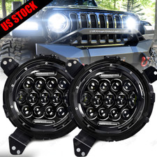 2x 9" LED Headlights For Jeep Wrangler JL For Gladiator 2018 2019 2020 2021 2022