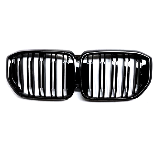 For BMW X5 M60i 2024-26 M5 Style Front Kidney Grill Grille Gloss Black Dual Line - Foto 2 di 10