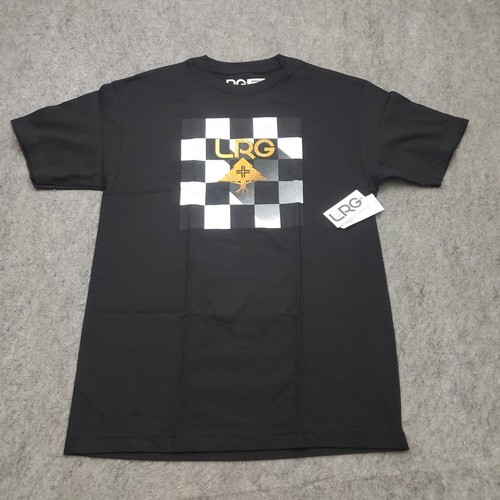 NEW Lifted Research Group Shirt Mens Medium Black White LRG Skate Skater Adult