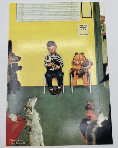 Garfield Norman Rockwell 4"" x 6"" Postkarten Menge 3 - Bild 3 von 14
