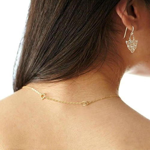 9ct Gold Clip chain extender/extension Safety Chain for Necklace Bracelet Anklet - Picture 7 of 13
