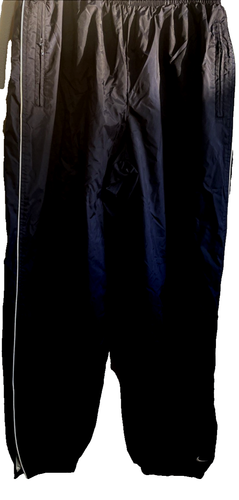 Nike Team Wear Warm-up Athletic Pants Men L Navy Nylon/Poly Zip Pockets Leg NWOT - Picture 4 of 15