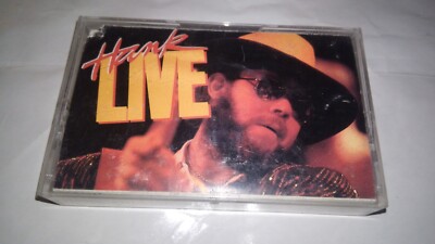HANK WILLIAMS JR.''HANK LIVE'' CASSETTE Tape