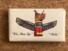 Vintage "Kla-How-Ya" Totem Pole / Vancouver British Columbia Hotel Soap