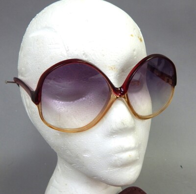 Vintage Womens 1970s Oversized Glasses Prescription Frames 