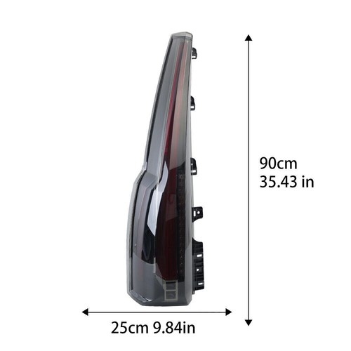 Luces traseras LED ahumadas izquierda+derecha luces de señal de freno traseras para GMC Yukon 2015-2020 - Imagen 2 de 9