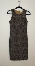 J. CREW Sleeveless  Leopard Sheath DRESS Size 2~ Career Suiting