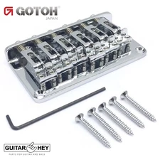 NEW Gotoh GTC12 12-String Non-Tremolo Guitar Bridge Fixed Hardtail 10.5mm CHROME
