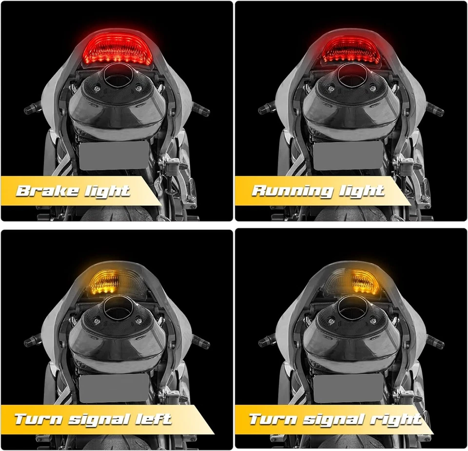 Светодиодный стоп-сигнал задний фонарь встроенный поворотник для Honda CBR 600RR 1000RR 2003-2007 годов выпуска - Изображение 4 из 4