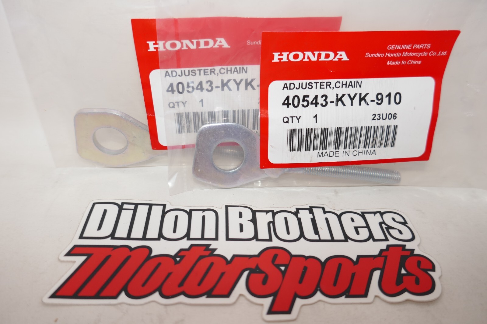 Stainless Steel Chain Adjuster Bolts For Honda Dirt Bikes (85-450cc, 2004-2020)