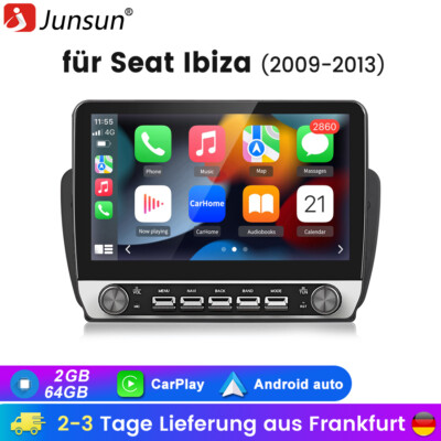 Carplay Android 15 Autoradio Für SEAT IBIZA 6j 2009-2013 GPS Navi WIFI FM 4+64GB