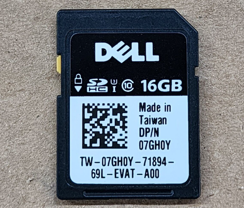 Lot of 6 Dell 7GH0Y 16GB iDRAC vFlash SDHC Card | eBay
