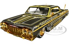 1964 CHEVROLET IMPALA SS LOWRIDER GRAY 1/26 DIECAST MODEL CAR BY MAISTO 32547