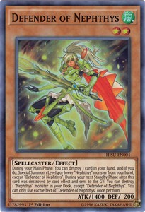 Defender of Nephthys - HISU-EN004 - Super Rare - 1st Edition x3 - Near Mint